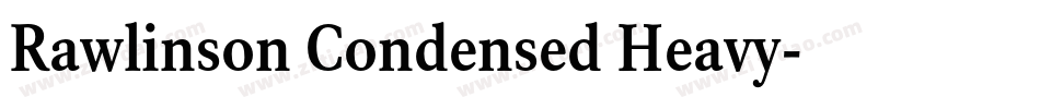 Rawlinson Condensed Heavy字体转换